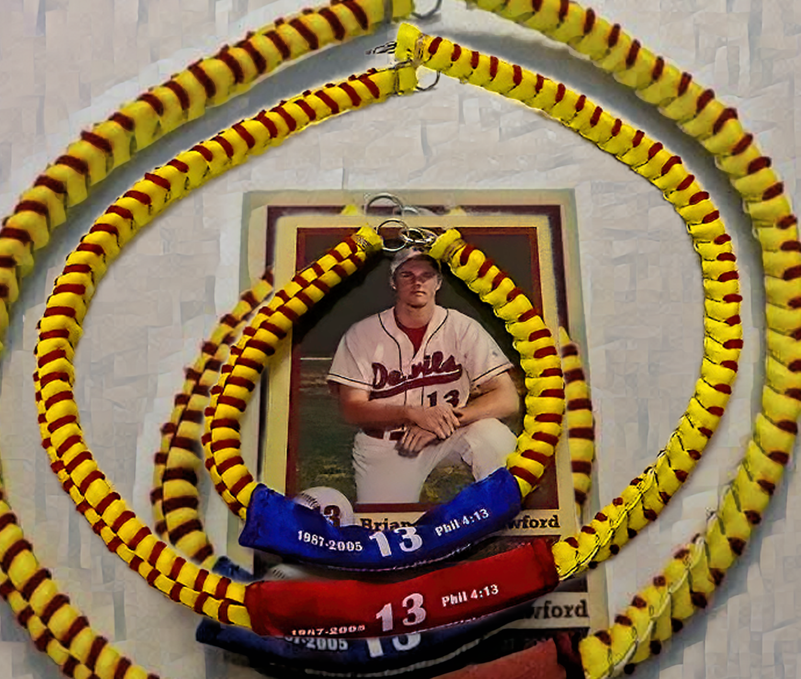 Brian Crawford Memorial softball necklace