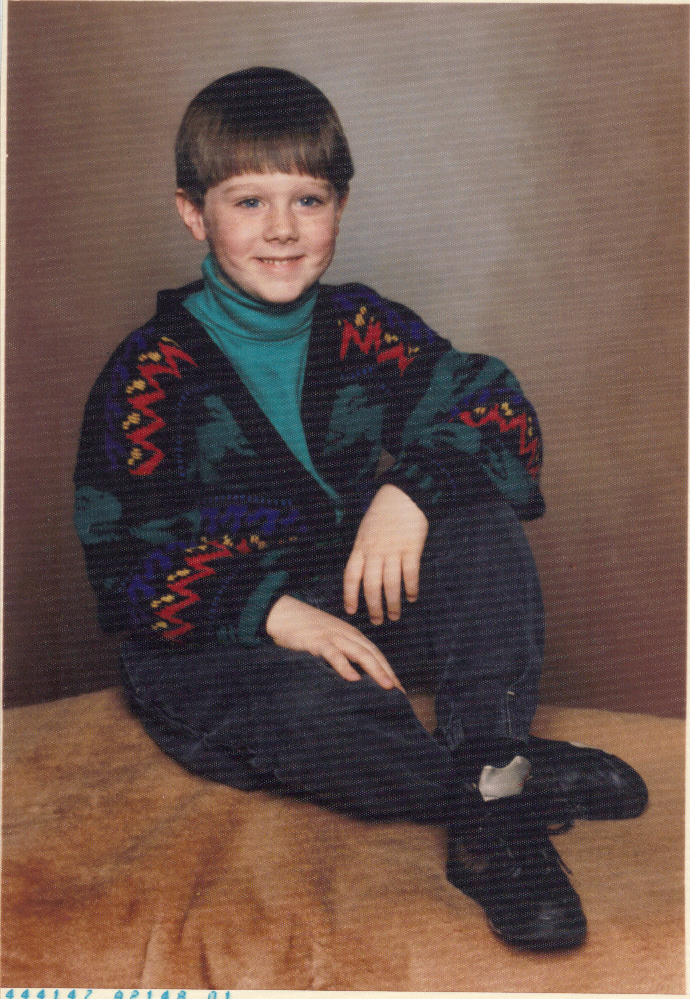 Childhood portrait of Brian Crawford
