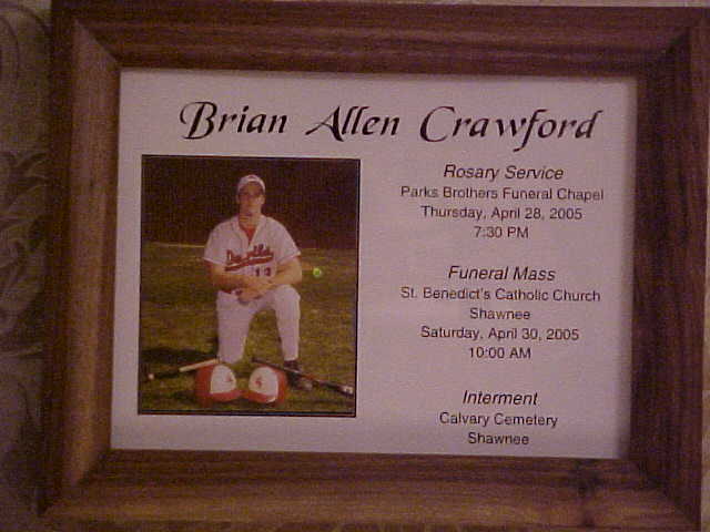 Brian Crawford funeral announcement