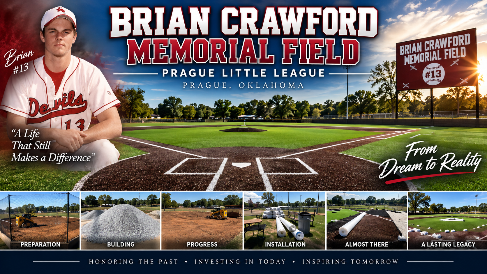 Brian Crawford Memorial Field at Prague Little League