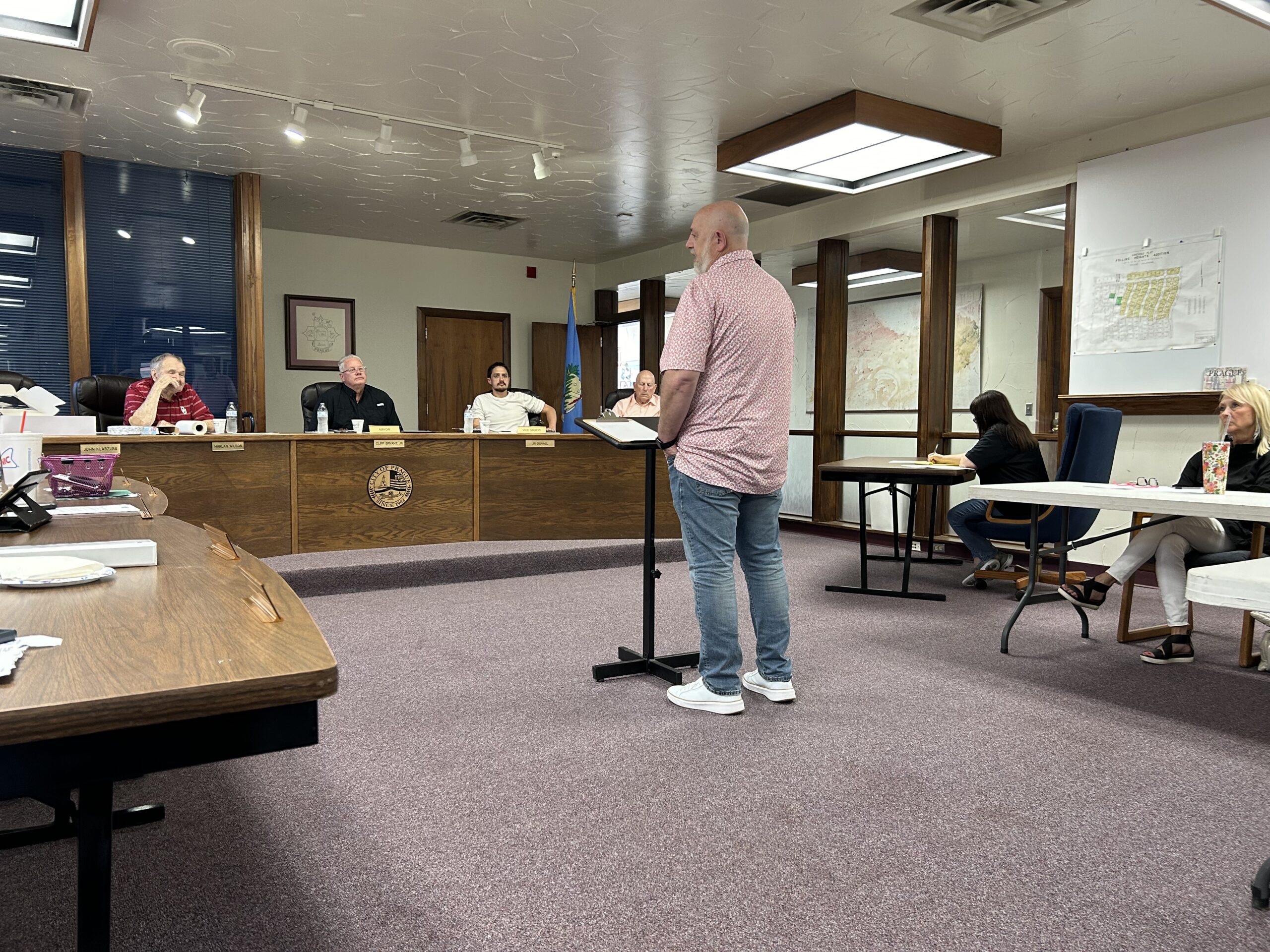 Kenny Jorgensen Prague City Council field presentation