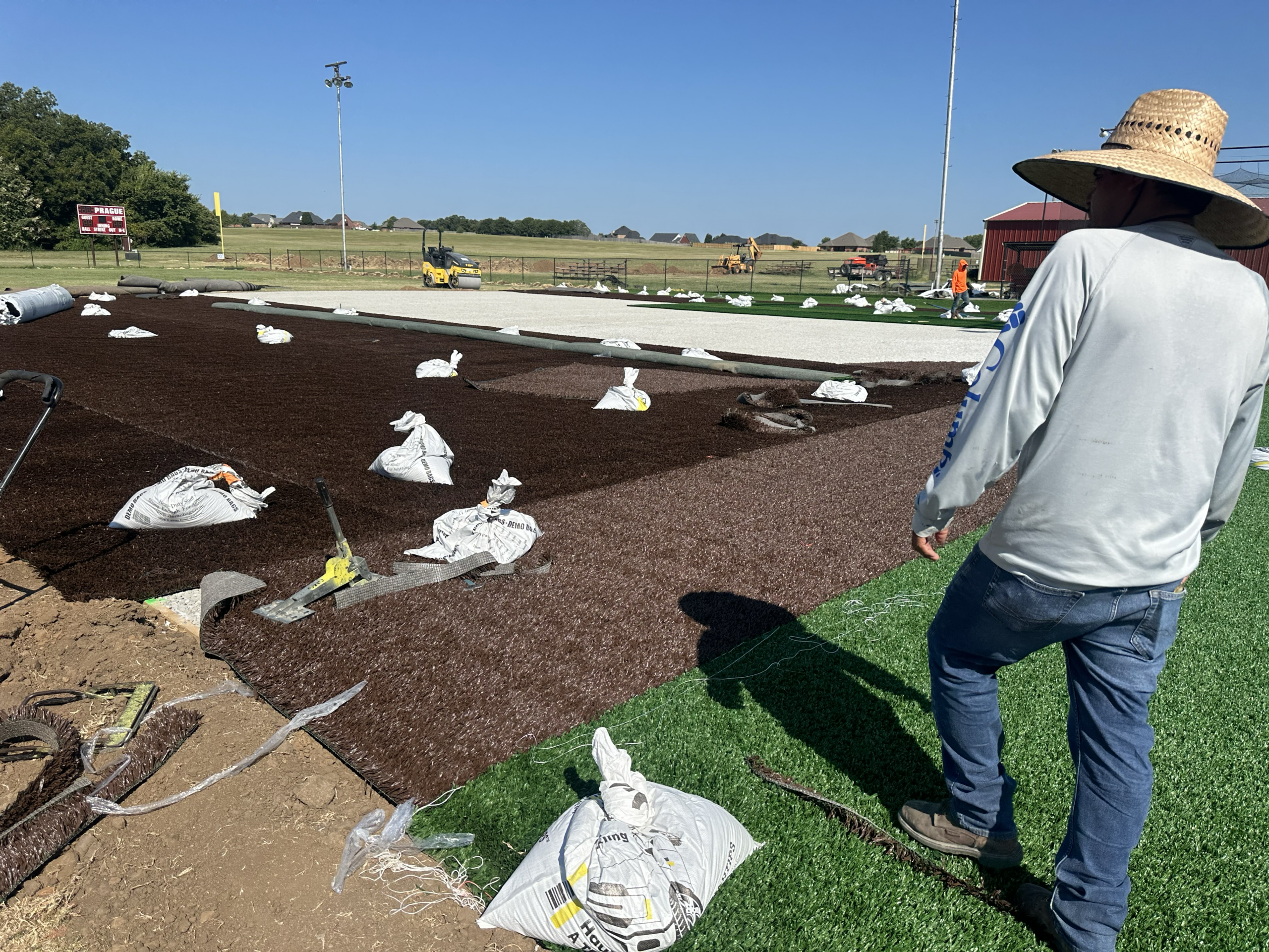 Field turf progress