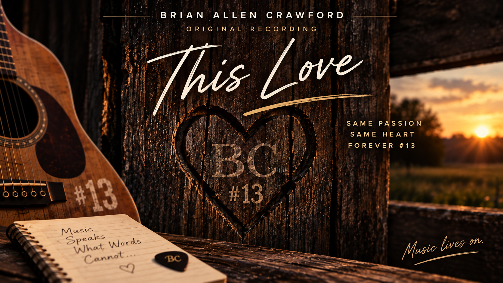 This Love — Brian Allen Crawford original recording artwork
